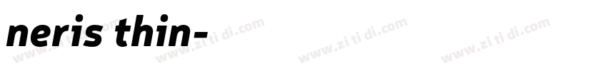 neris thin字体转换